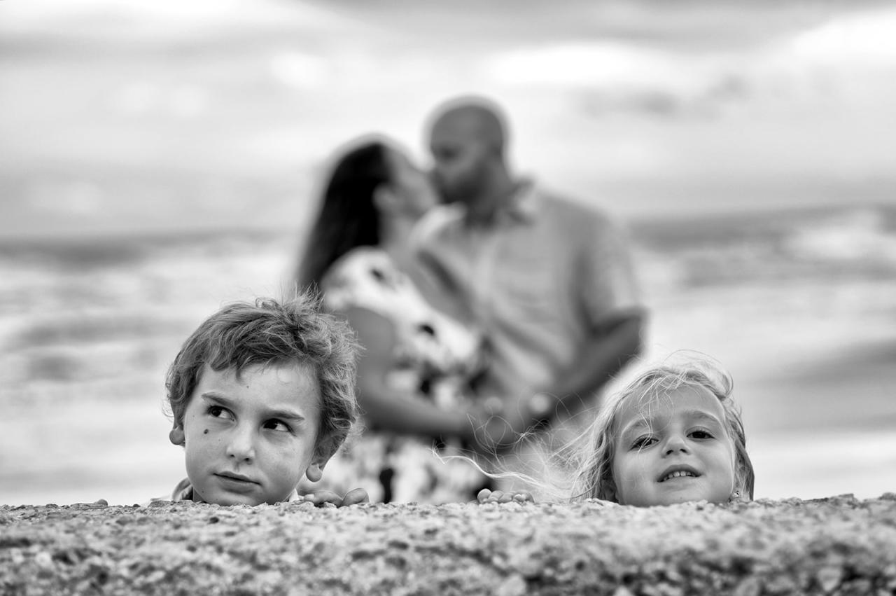 foto di famiglia al mare - bambini